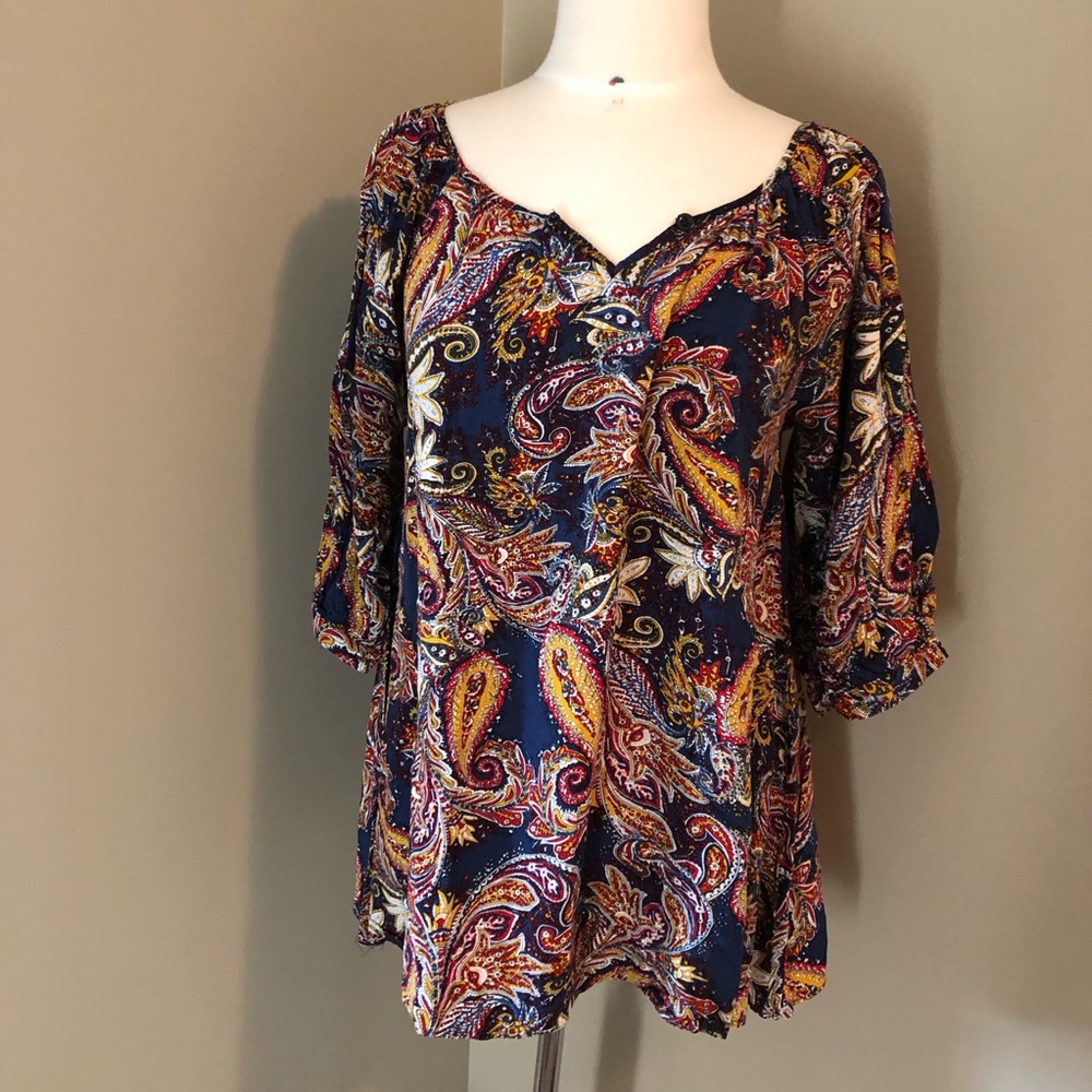 Armani Exchange Floral/Paisley Blouse. Size 12.